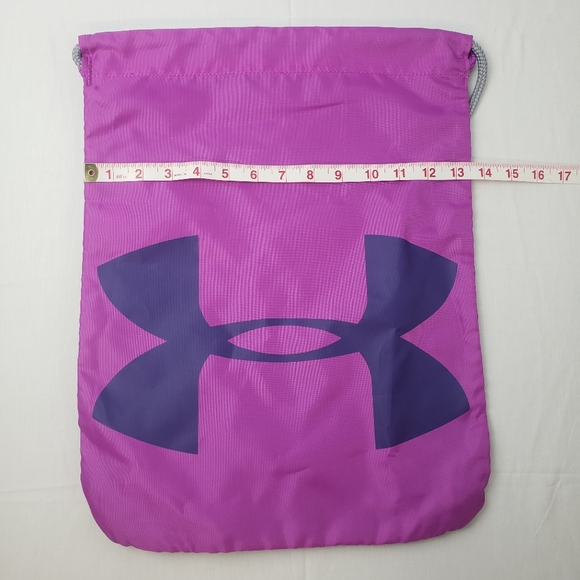 Under Armour Ozsee purple sackpack backpack gym bag - Picture 12 of 13